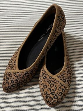 Toms Women's Leopard-Print Ballet Flats - Tan & Black